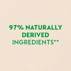 97% Naturally derived ingredients