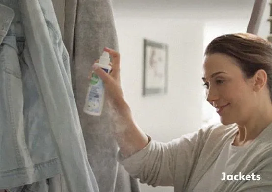 Dettol Antibacterial Spray on Jackets